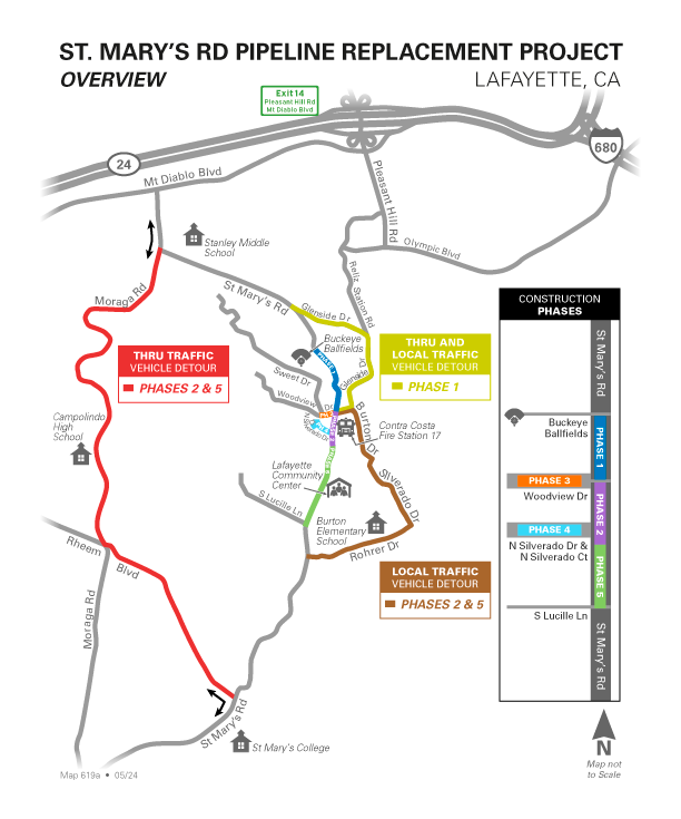 St Marys Road Pipeline Replacement Project :: East Bay Municipal ...